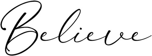 Believe temporary tattoo 5 - believe,