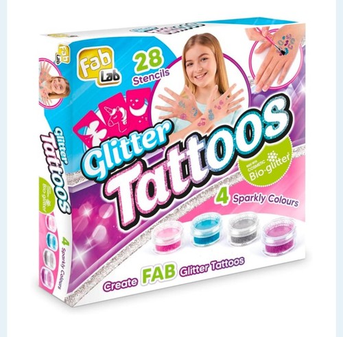 Set tatuaggi glitter fablab - tatuaggi,